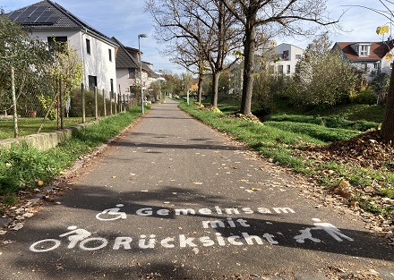 Markierung Gemeinsam mit Rücksicht