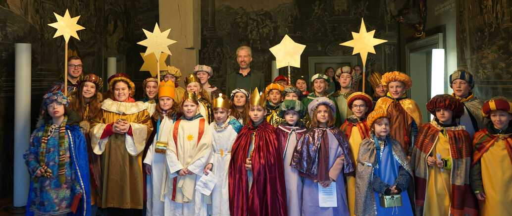 Sternsinger mit OB Boris Palmer