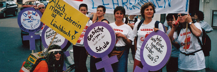 Veranstaltung der Lesbengruppe der Gewerkschaft Erziehung und Wissenschaft 2004 in Stuttgart
