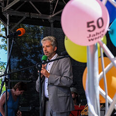 OB Boris Palmer bei der Feier „50 Jahre WHO“